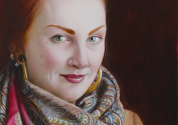 Natalie. Oil on Canvas. 20ins x 28ins.