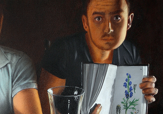 Narcissus. Oil on Canvas. 24ins x 18ins.