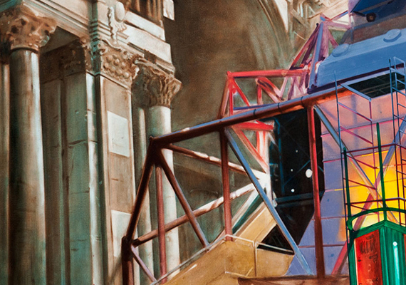 Royal Exchange.  2011.  Oil on Canvas.  72ins x 48ins.