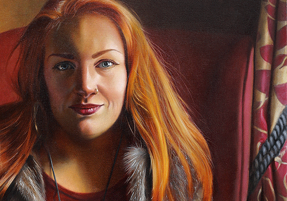 Natalie.  Oil on Canvas.  30ins x 40ins.